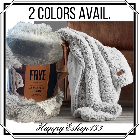 FRYE Luxurious Cozy & Incredibly Soft Luxe Faux Fur Throw 60" x 70" - Picture 1 of 16